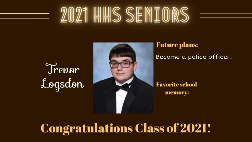 Senior Spotlight Picture of Trevor Logsdon.