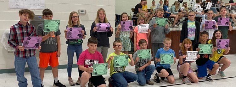 Mrs. Steinbeck’s Class Academic Awards