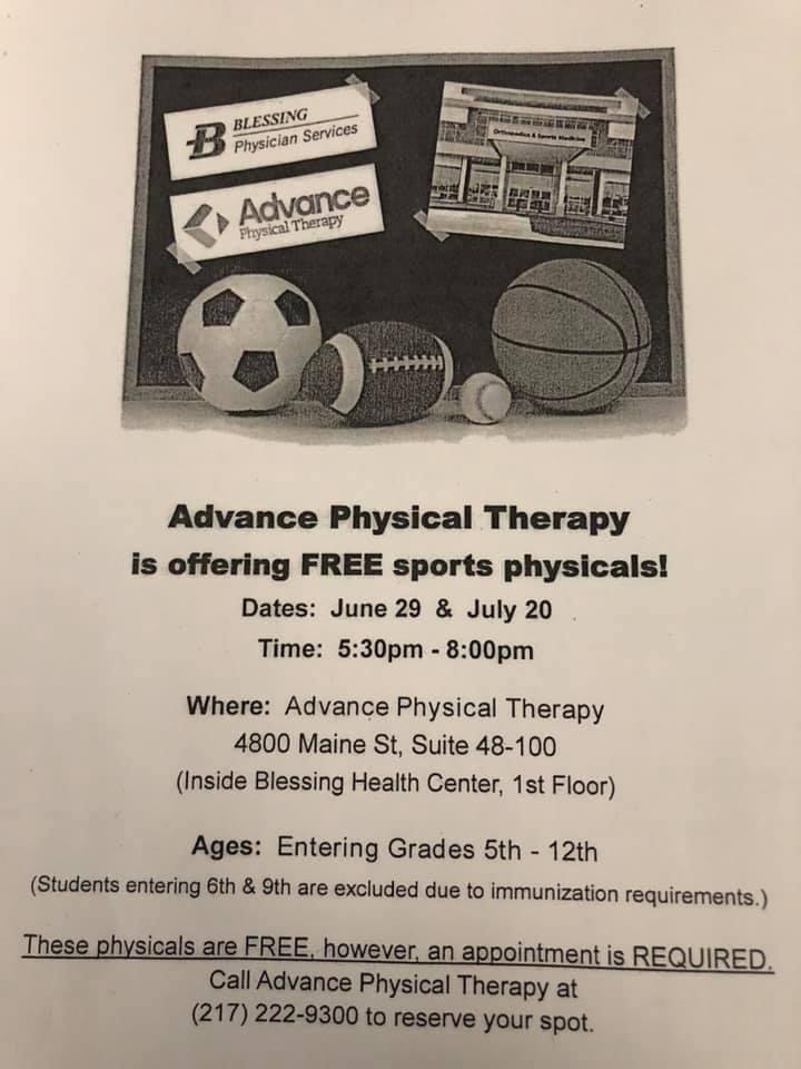 free sports physicals