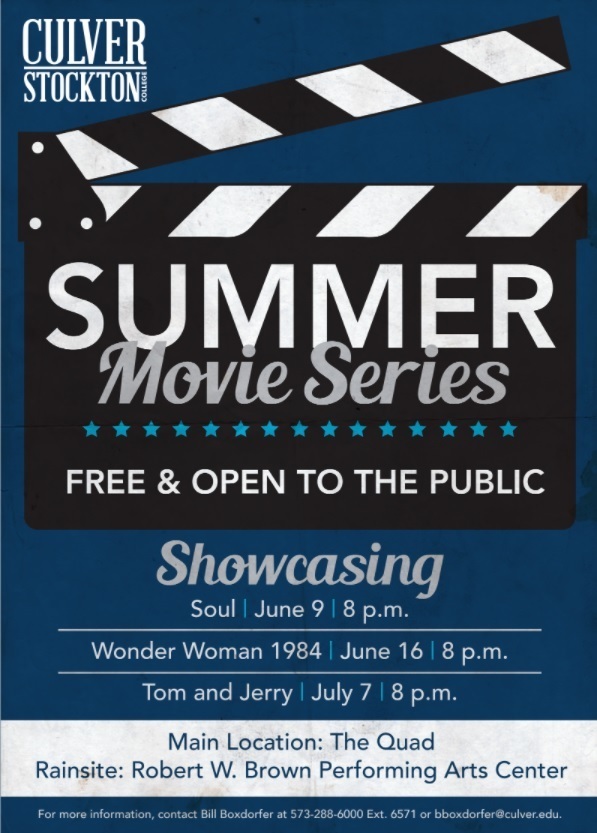 Culver Stockton Summer Movie Series Flyer