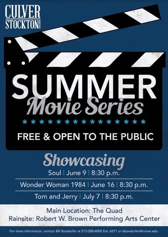 Image of the Culver-Stockton Summer Movie Series Flyer