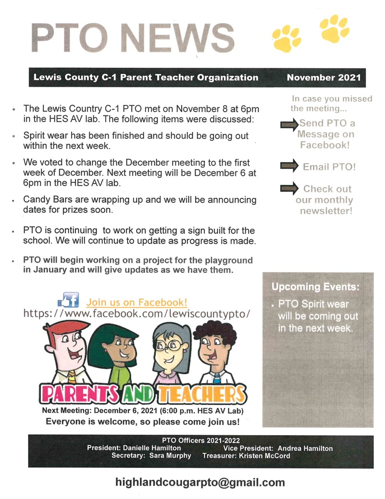November newsletter