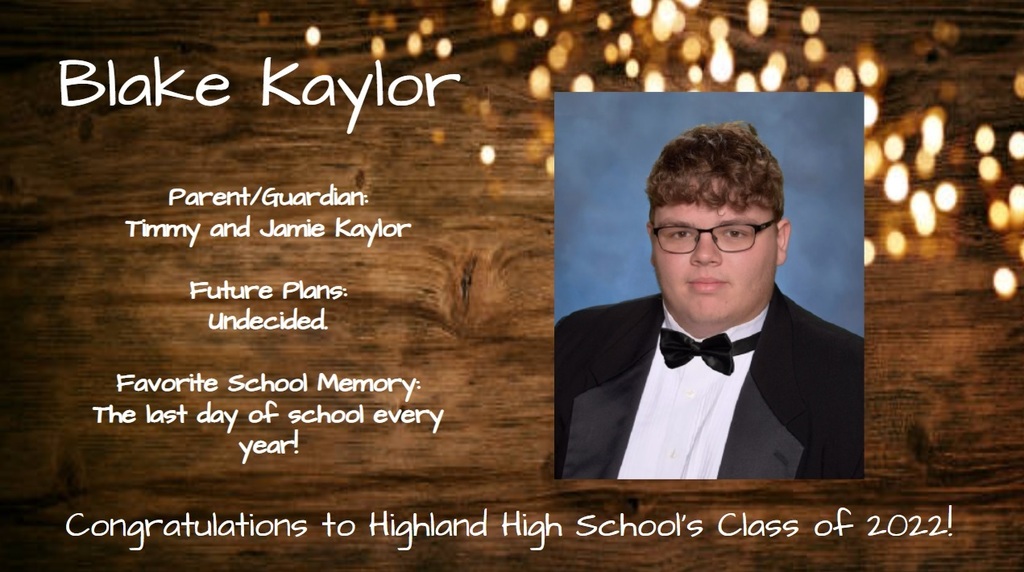 Senior Spotlight Picture of Blake Kaylor