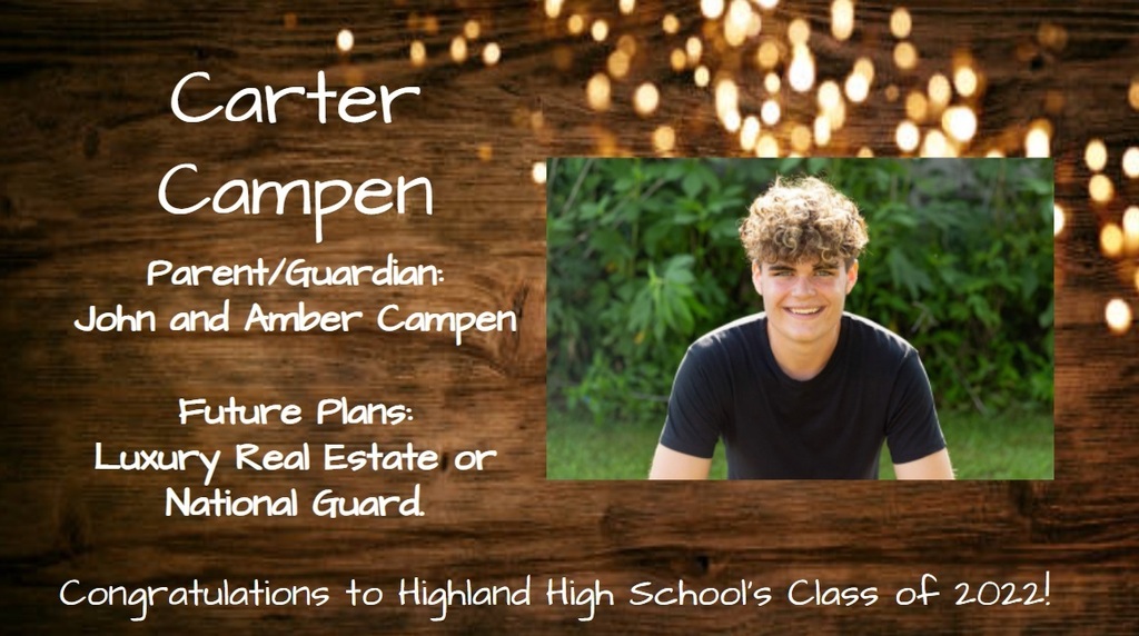 Senior Spotlight Picture of Carter Campen