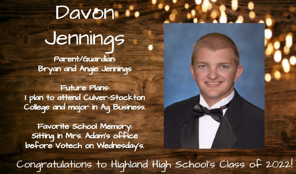 Senior Spotlight Picture of Davon Jennings