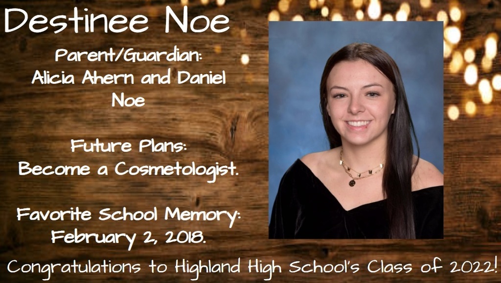 Senior Spotlight Picture of Destinee Noe