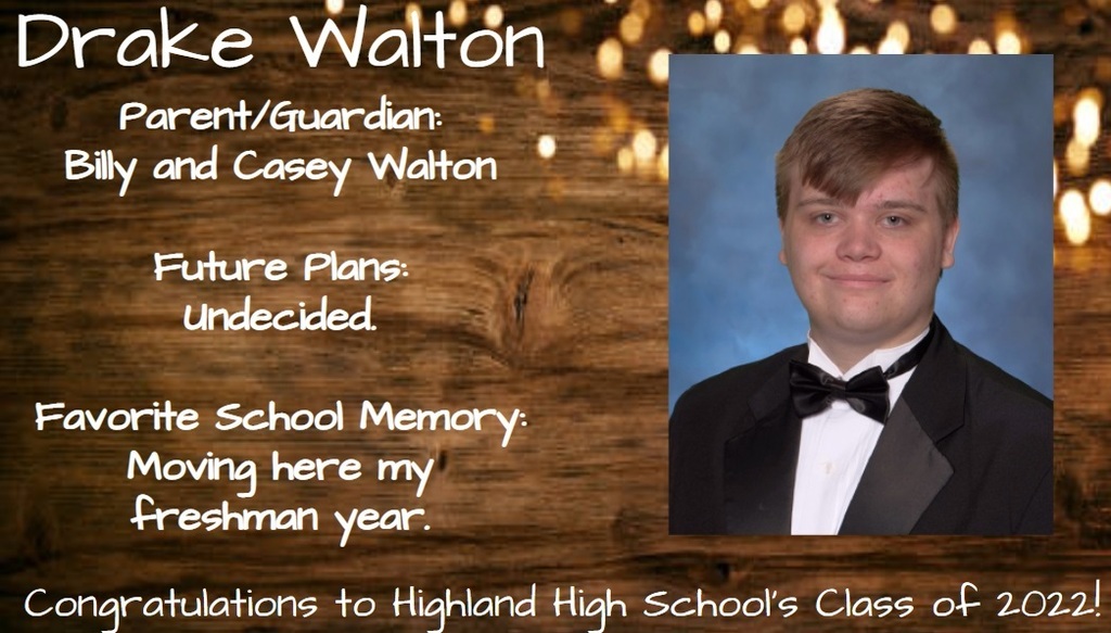Senior Spotlight Picture of Drake Walton