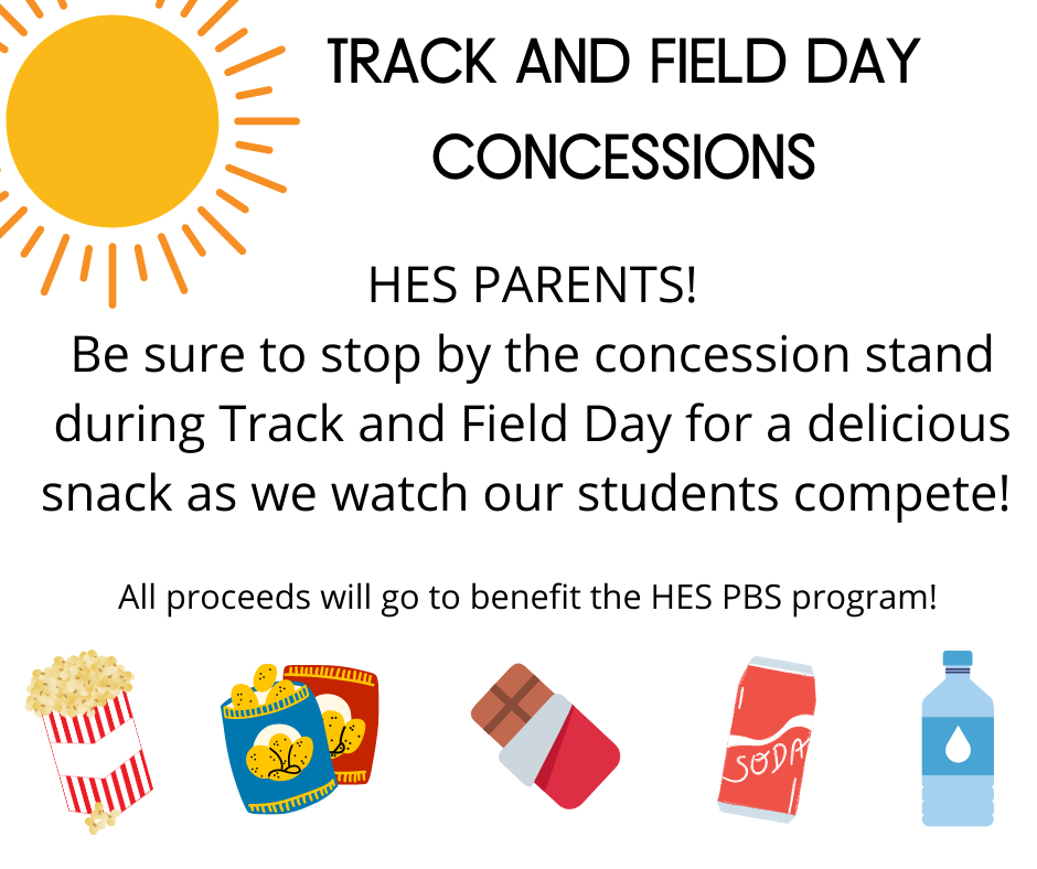track and field day concession advertisement