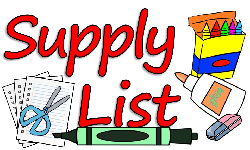 school supplies list picture