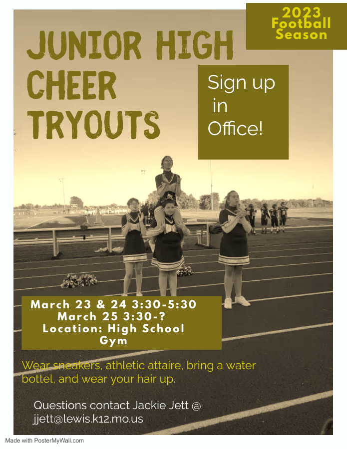 JH Cheer Tryouts
